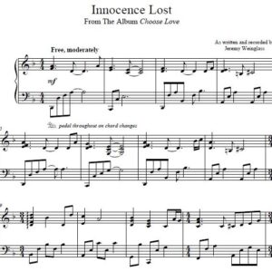 Innocence Lost sheet music preview